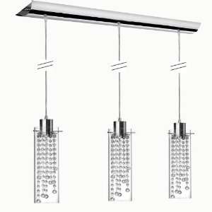  Cynthia 3 Light 35 Crystal Linear Pendant with a Polished 