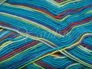   1806 wool yarn  Lt.Blue Red Lemon White 4082700679942  