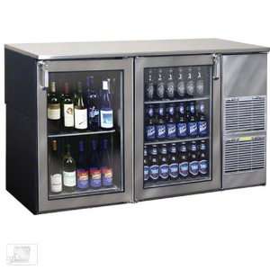    R1 XSH(RL) 60 Glass Door Two Zone Back Bar Cooler