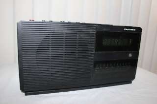 PROTON 320 AM/FM Radio Clock Speaker Space Age Vtg 80s  