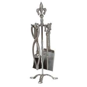 Piece Pewter Stove Fireset 