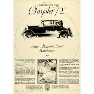  1927 Ad Chrysler 72 Automobile Car Vehicle Dahlberg Motor 