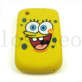 Blackberry 8520 9300 SpongeBob Silicone Case Yellow  