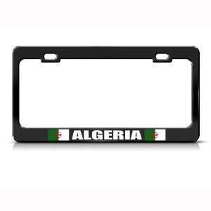  Algeria Algerian Flag Black Country Metal License Plate 
