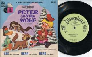 Peter & The Wolf Disneyland Record/Book See Hear Read English EEP728