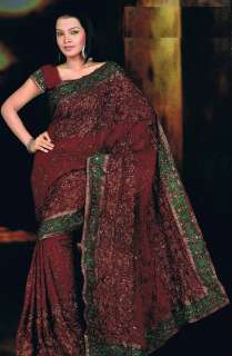 Latest Designer Trendy Georgette Saree Fashion Sari  