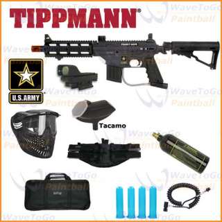 Tippmann US Army PROJECT SALVO Army Paintball Gun Pack Red Dot  