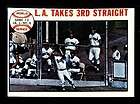 1964 TOPPS #138 DODGERS TAKES 3RD STRAIGHT GAME 3 NM+ OC 0007968