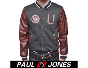 PJ Mens ★Unique Leather Sleeves UK Patched ★Coat Jacket  