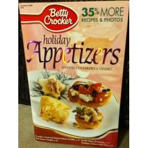  Betty Crocker Holiday Appetizers~December 2000 #168 