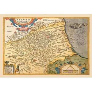 Exclusive By Buyenlarge Map of Northeastern Italy 24x36 Giclee  