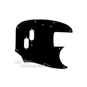  Fender Mustang Bass Pickguard   Black/Cream/Black Musical 