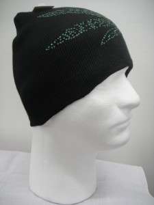 Marijuana Hemp Leaf Beanie Tuque Hat Black Knit NEW  
