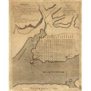  1798 map of Alexandria Virginia