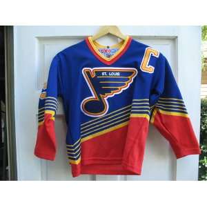 WAYNE GRETZKY St. Louis Blues 1996 CCM #99 Throwback Hockey Jersey by 