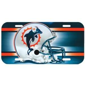  Miami Dolphins   Giant Helmet License Plate, NFL Pro Football Home