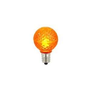  Club Pack of 25 Orange LED G30 Christmas Replacement Bulbs 
