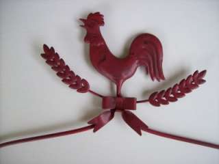 Red Rooster Chicken Metal Shelf  