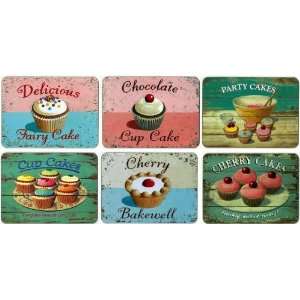  Castle Melamine Fairy Cakes Coasters   Set of 6