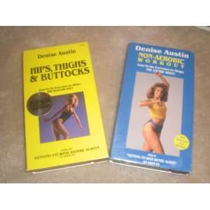  2 VHS videos by denise austin (hips, thighs & buttocks 
