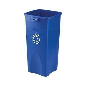 RUBBERMAID Untouchable Recycling Container   Blue  