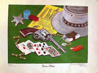 SCOTT WESTERFIELD LIMITED EDITION SIGNED PRINT DRAW POKER  