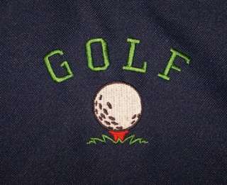Golf & Ball Custom Monogram Embroidery Sports Banker Style Zipper Tote 