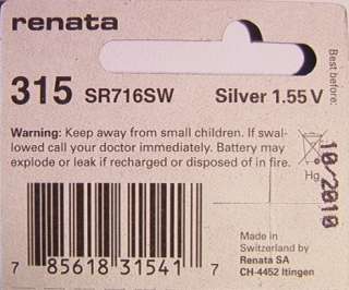 Renata prints  Best Before  dates on their batteries (They will still 
