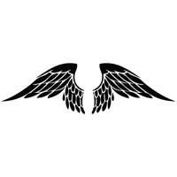  Wings Angel Feather   Tribal Decal Vinyl Car Wall Laptop 