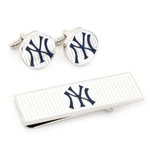   Pinstripe Cufflink and Money Clip Gift Set CLI PD NY4 CM Jewelry