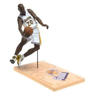   NBA Series #6 Gary Payton in White LA Lakers Uniform Toys & Games