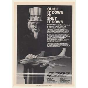   707 Quiet Boeing 707 Uncle Sam Print Ad (51535)