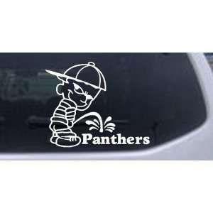 White 26in X 21.4in    Pee On Panthers Car Window Wall Laptop Decal 