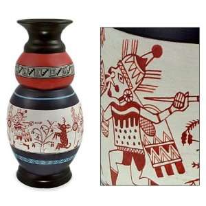 Ceramic vase, The Hunt
