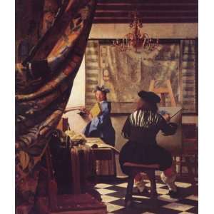 Vermeer   The Allegory of Painting   Hand Painted   Wall Art Decor 