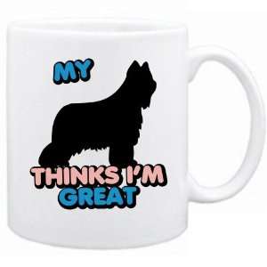  New  My Briard Thinks I Am Great  Mug Dog