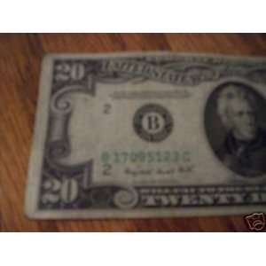  20$ 1950 C  FEDERAL RESERVE NOTE   BANK OF NEW YORK 