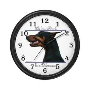  Dobie 8 Pets Wall Clock by 