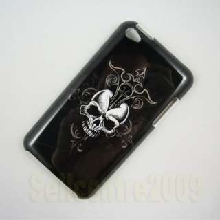 2x Bundle Skull Hard Cover Case For iPod Touch iTouch 4  