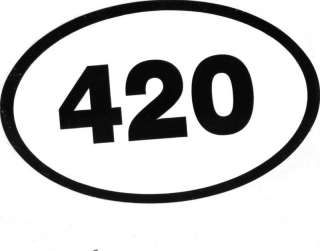 420 Sticker Pot Marijuana Skateboard Snowboard  