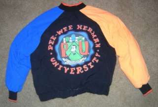 Rare Pee Wee Herman University Childs Jacket Size 10/12 1989  