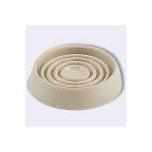  Hardware 9167 Round Rubber Caster Cup   Almond