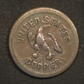   War Token, For Public Accomodation, United States Copper  