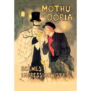  Mothu et Doria Scenes Impressionnistes 24X36 Giclee Paper 