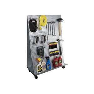  A Frame Metal Pegboard WOW Tool Cart with Wheels