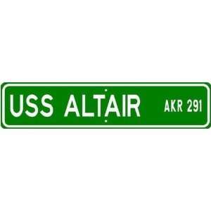  USS ALTAIR AKS 32 Street Sign   Navy Gift Ship Sailor 