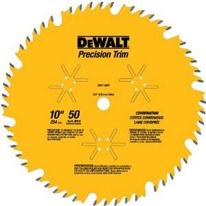  DEWALT DW7150PT 10 Inch 50 Tooth ATB Combination Saw Blade 
