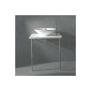  Starck 1 Bowl Ceramic Top and Metal Leg Console with
