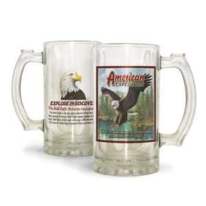  American Expedition Glass Beer Mug Bald Eagle