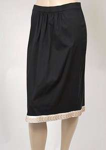 New Anna Molinari Straight Bn Womens Skirt Black Siz 46  
